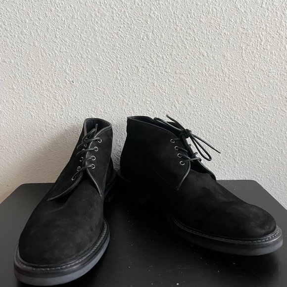 NIB Giorgio Armani Men\'s Black Suede Chukka Boots Size 11 Style X2M138 main image 6